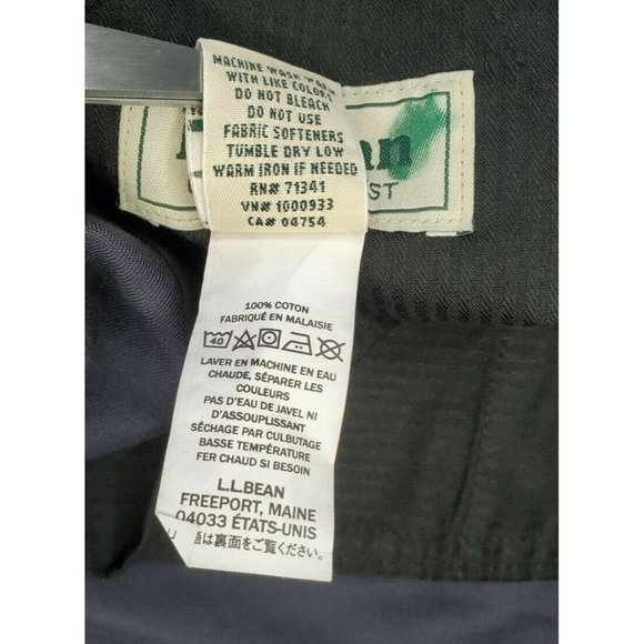 L.L. Bean Outlet Comfort Waist Size 40 Navy Blue Men Stretch Waist Dress Pants - Picture 12 of 12